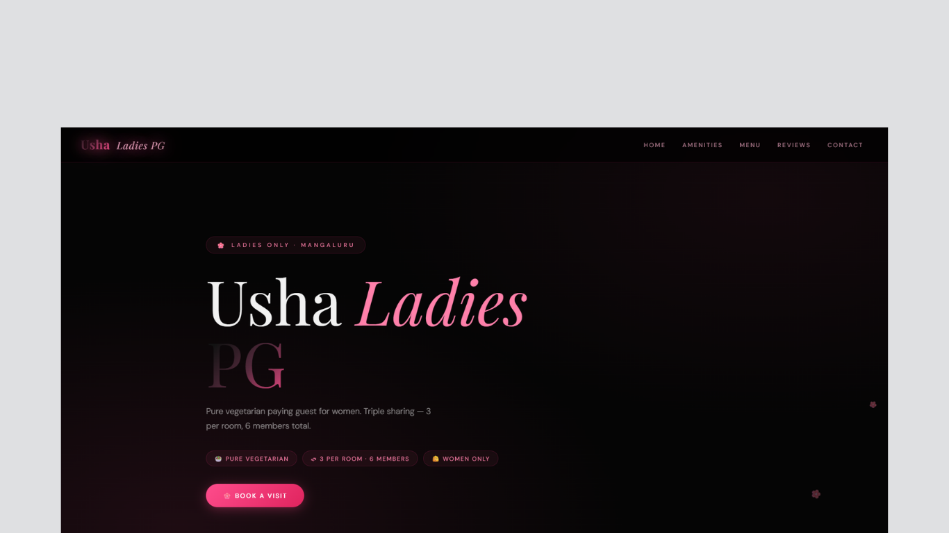 Paying Guest Website
