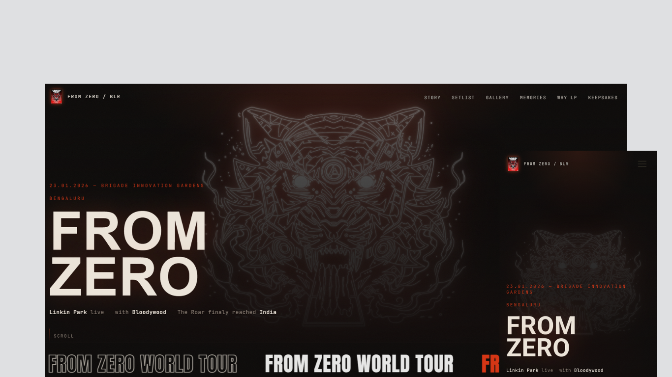 FROM ZERO Linkin Park Concert Memory
