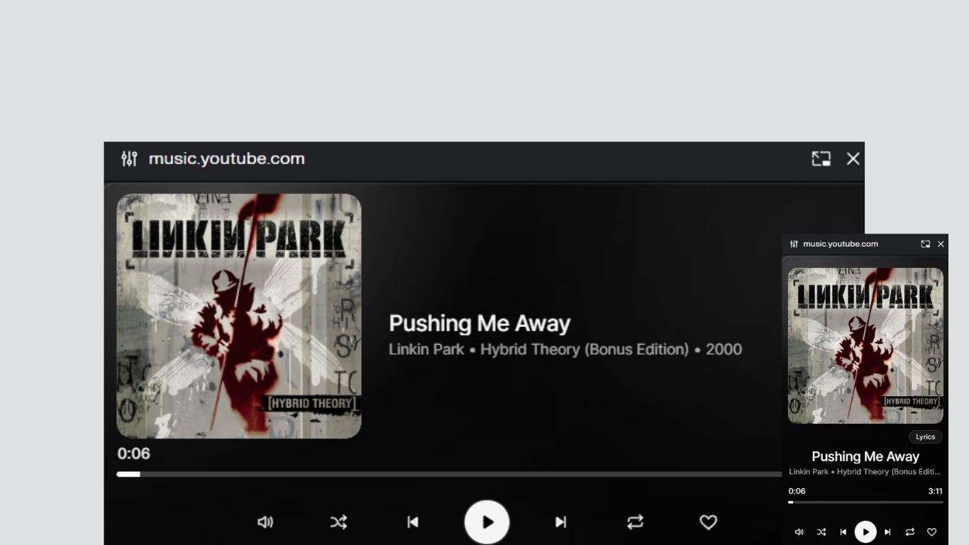 YouTube Music Miniplayer for PC